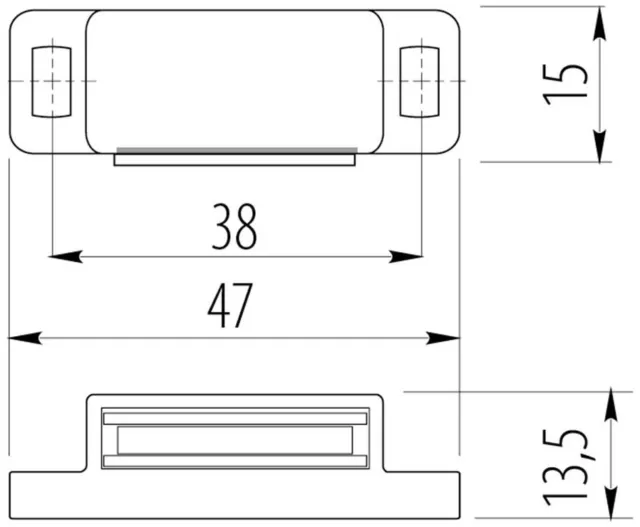 Armoire magnétique serrure de porte armoire blanche aimant de capture solide 2