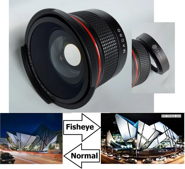 Super Large Neuf Haute Définition Objectif Fisheye Pour Panasonic Lumix DC-FZ80