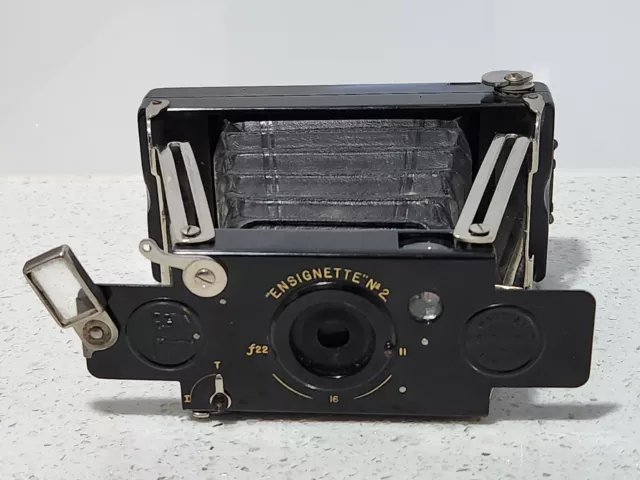 RARE 1912 HOUGHTONS  ENSIGNETTE No 2 CAMERA IN EXCELLENT FULLY INTACT CONDITION