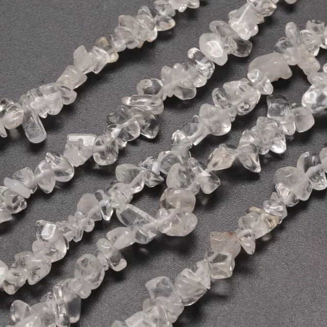 Quartz Crystal Beads Chip 3-8mm 32" Long Strand Gemstone Beads Chip Beads