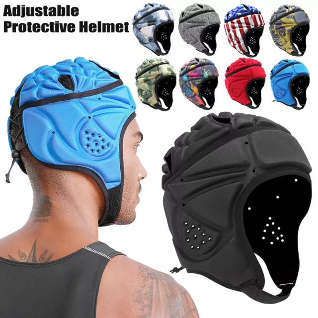 Rugby Headguard Soccer Scrum Cap Head Protector Soft Protective Helmet Headgear