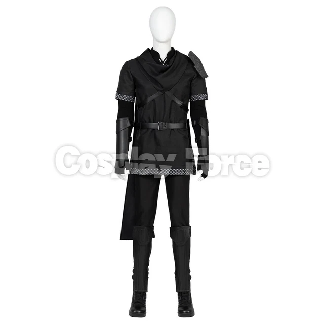 Link Cosplay Costume Black Version Zelda Game Halloween Outfit Shoes C08010