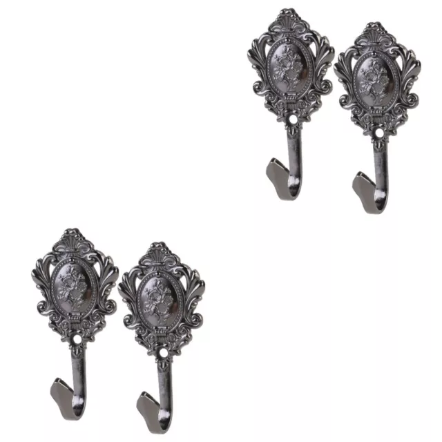 4 Pcs Tie Back Hooks Curtains Tieback Retro Car Accessories Pull