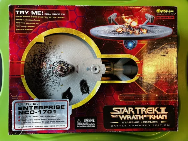 Enterprise NCC-1701 Star Trek II: The Wrath of Khan Battle Damaged Edition Ship!