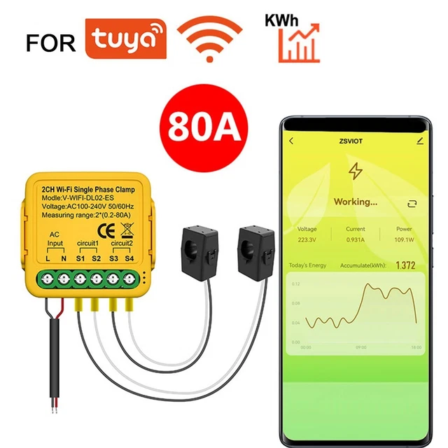 Automate Your Home with Tuya Smart 2 Channel WiFi Switch  Energy Monitoring
