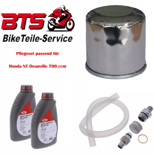 Pflegeset 2L Öl, Filter, Ablassschraube passend für Honda NT Deauville 700 cc 34