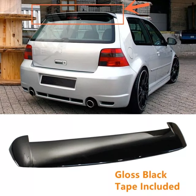 For Vw Golf Mk4 Iv Hatch Gloss Black Performance Rear Boot Roof Spoiler Lip Wing