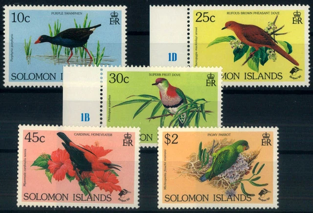 Salomoninseln; Vögel 1990 kpl. **  (12,50)
