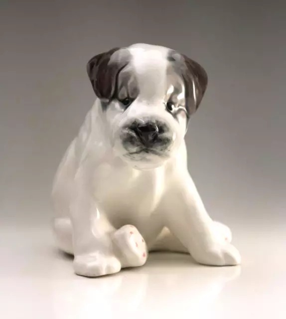 Zik Konakovo Porcelain Puppy Figurine Russia USSR Soviet Union Pottery Dog
