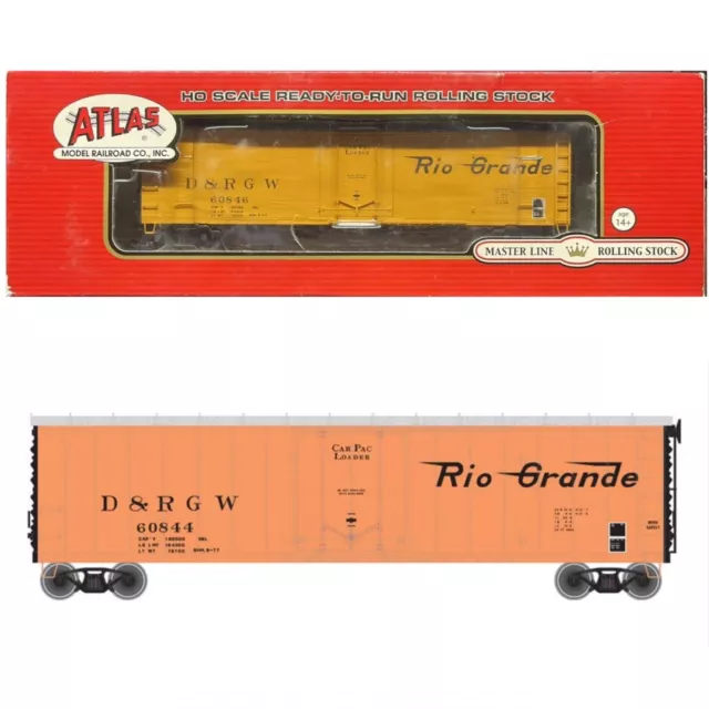 NEW! Atlas Master Line HO Scale 50’ Plug Door Box Car ~ Rio Grande (D&RGW)60846