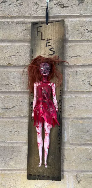 OOAK Creepy Doll Haunted Horror Zombie Gothic Possessed "FLESH" Fashion doll