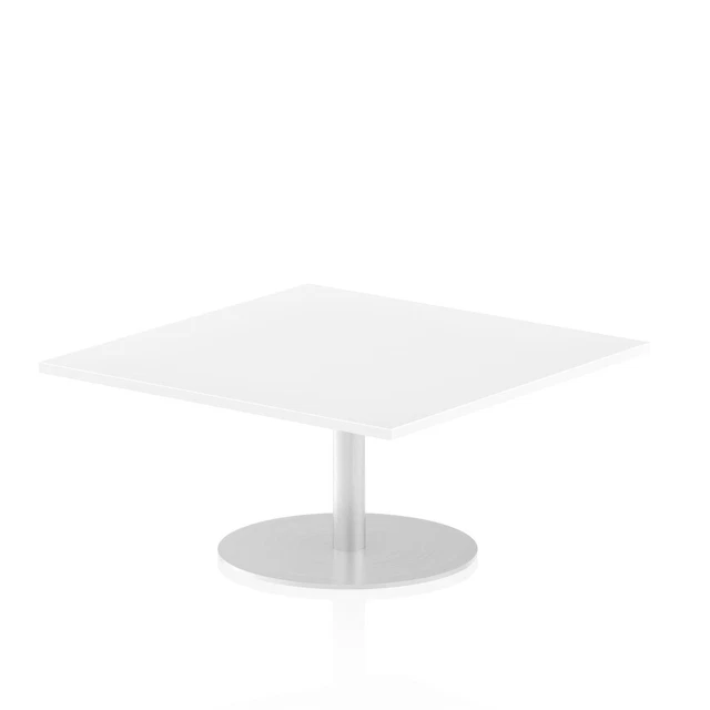 Dynamic Italia 1000Mm Poseur Square Table White Top 475Mm High Leg ITL0348