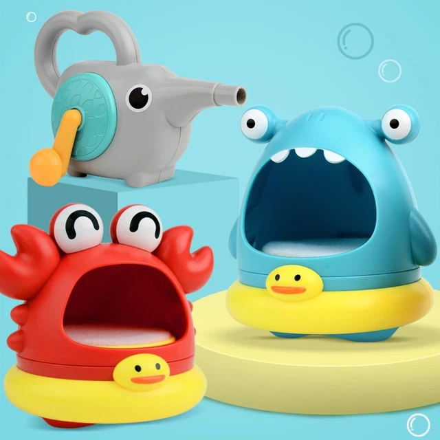 Baby Bath Bubble Toy Cartoon Crab Bubble Blower Bubble Machine Bubble Maker BGS