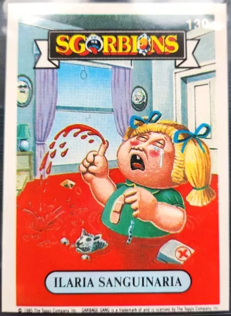 1985 Topps Garbage Pail Kids / Sgorbions Series 1 ILARIA SANGUINARIA #130 Ex/NMT