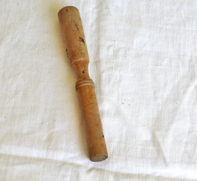 Bilboquet Ancien En Buis Tourné - Première Moitié XIXe - Occasion