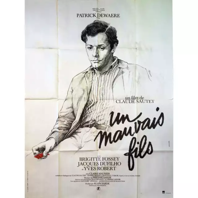 UN MAUVAIS FILS Affiche de film  - 120x160 cm. - 1980 - Patrick Dewaere, Claude