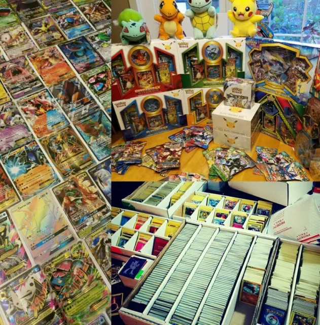 Huge pokemon card collection guaranteed V/ EX/ GX/ Holos/ Rares | Mint