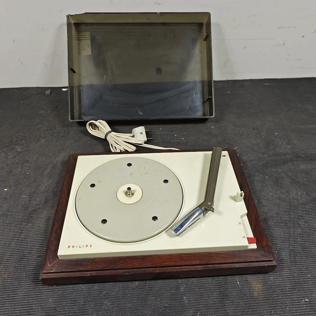 PHILIPS NG 3990 Turntable - Used, Working, No Cover, Vintage