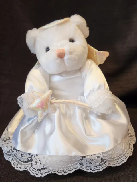 Angel White Teddy Bear Plush Stuffed Animal 11” Fukei Industrial Co. Decorative
