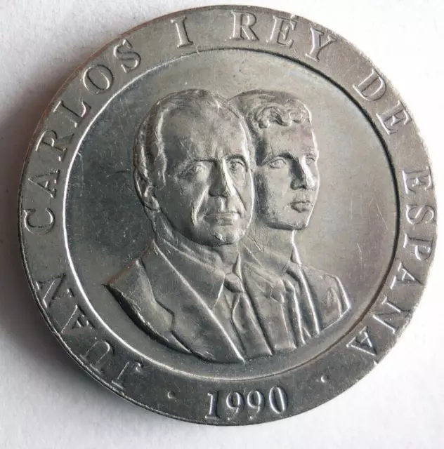 1990 Spain 200 PESETAS - Rare Type - Hard to Find Coin Spain Bin Z