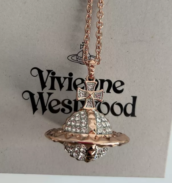 Vivienne Westwood Champagne Gold Plated MAYFAIR 3D Large Orb Pendent  NECKLACE | eBay