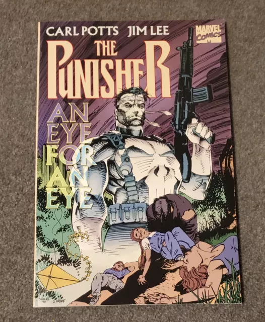 Marvel The Punisher-An Eye For An Eye Carl Potts & Jim Lee TPB 1st Pr Unrread