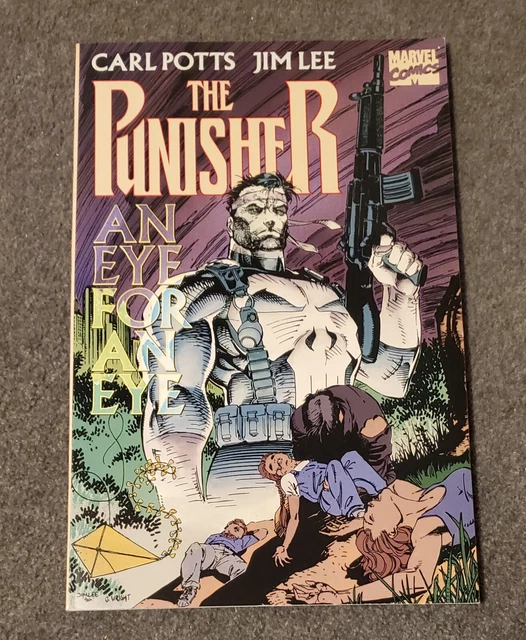 Marvel The Punisher-An Eye For An Eye Carl Potts & Jim Lee TPB 1st Pr Unrread