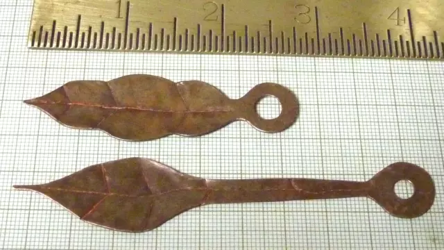 Good Pair Arts & Crafts Copper Leaf Pattern Hands   (Ac) 2