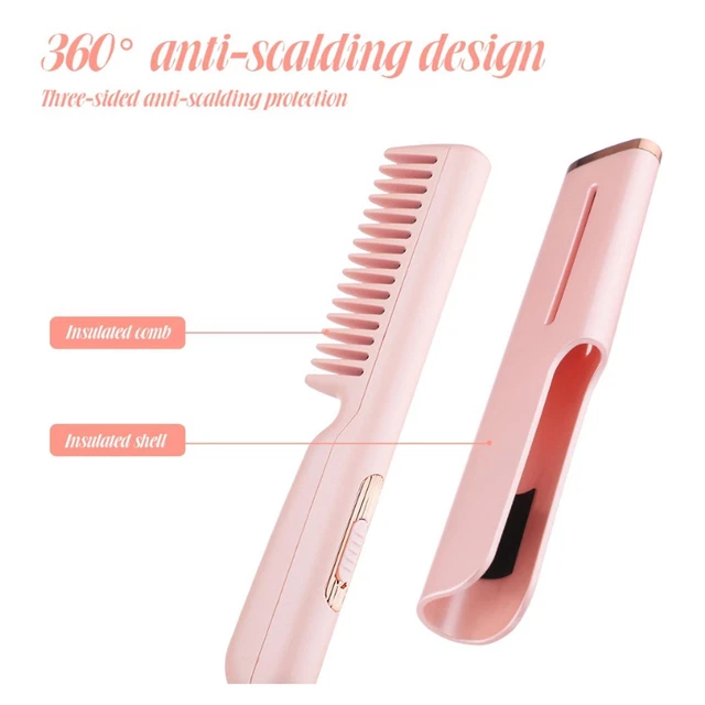 Plancha alisadora de cabello plancha para alisar el cabello con calor incorporado portátil 9CH5