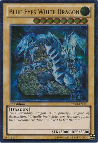 Yugioh! 1x Blue-Eyes White Dragon - YSKR-EN001 - Ultimate Rare - 1st Edition Mod
