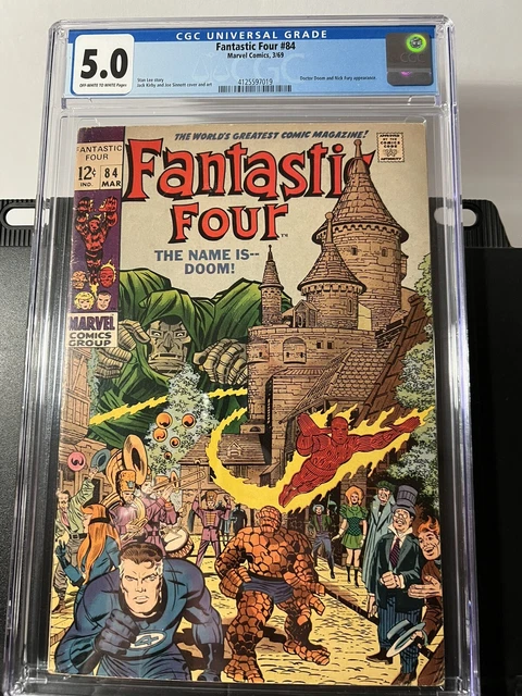 FANTASTIC FOUR #84 Classic DOCTOR DOOM Latveria cover 1969 SHEILD Kirby CGC 5.0