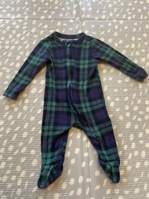 Old Navy Match the Fam Full Zip Footed Sleepers Size 3-6 Months 100% Cotton EUC