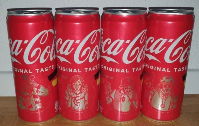 rare COCA-COLA Coke UEFA EURO 2024 soccer FAN can SET cans GERMANY