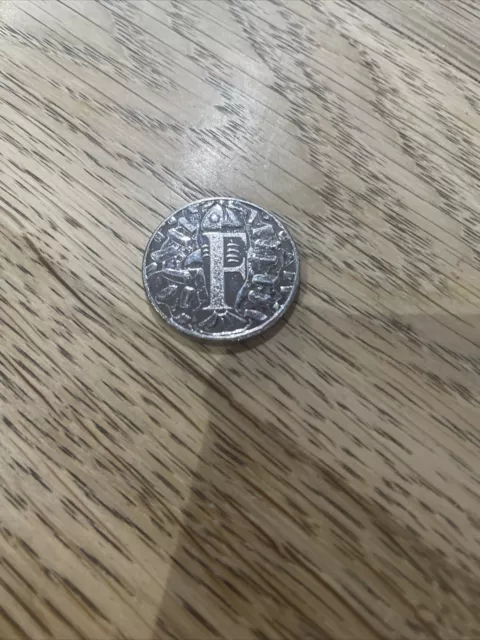 10p Coin F From Alphabet Set