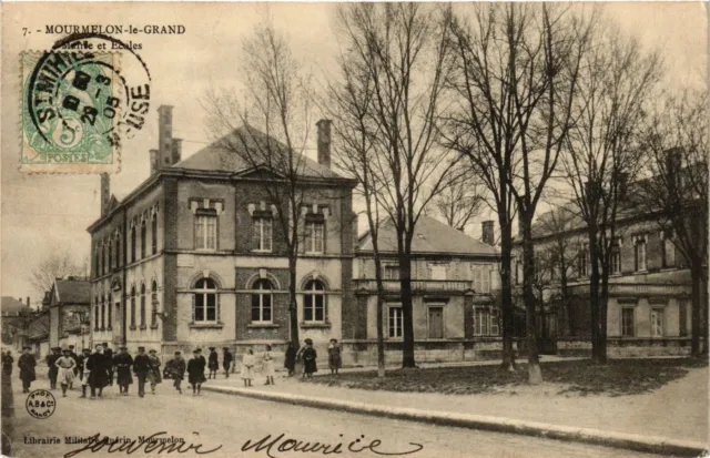 CPA MOURMELON-le-GRAND - Town Hall and Schools (364685)