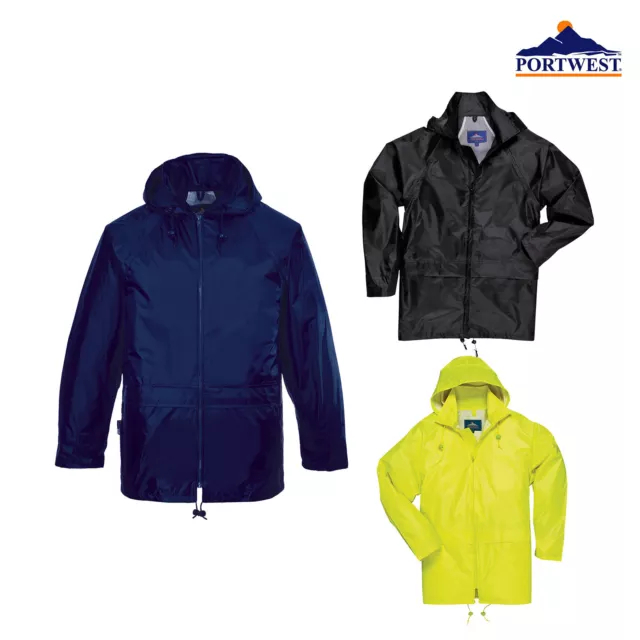 Portwest klassische Regenjacke S440 - Arbeitskleidung wasserdicht atmungsaktiv Outdoor Mantel