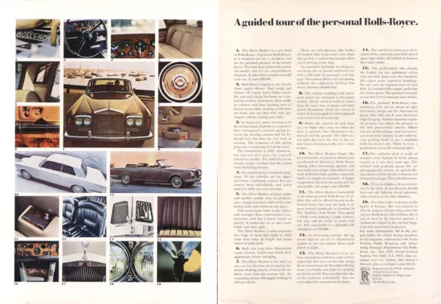 A guided tour of the personal Rolls-Royce ad 1970
