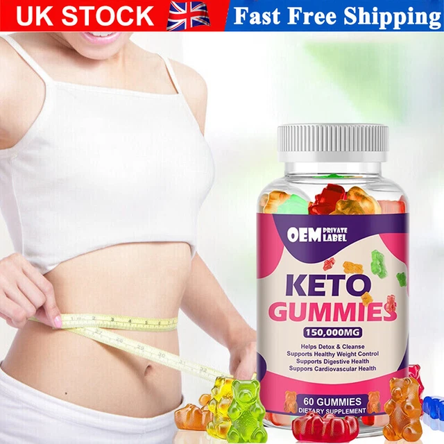 Suplemento de pérdida de peso quemador de grasa dieta Keto limpieza de desintoxicación 60 gomitas Reino Unido