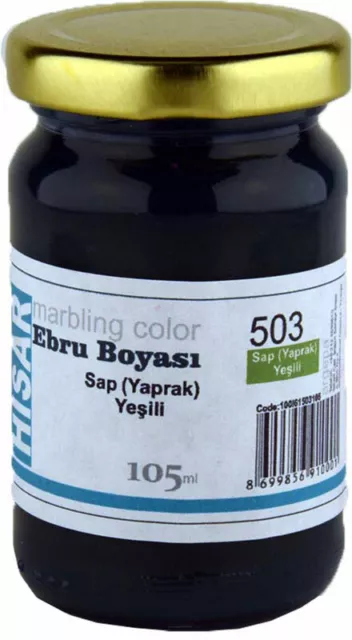 503 - Blattgrün - 105ml Marmorierfarbe |Ebru Boyasi |marbling color