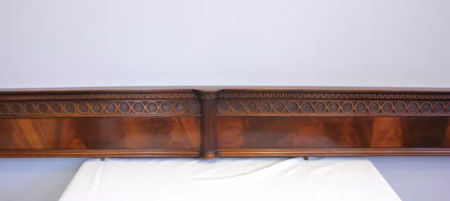 Antique Mahogany Decorative Pediment 2