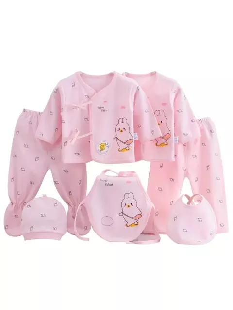 7 Pièces Ensemble Nouveau-né,Taille 1-3 Mois , Cadeau Naissance,  Bébé Fille