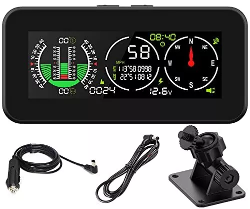 AUTO KFZ DIGITAL GPS Neigungsmesser Kompass Steigungsmesser