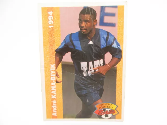 Carte PANINI Official Football Cards 1994 N°151 André Kana-Biyik Le Havre