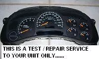 HUMMER H2 INSTRUMENT Cluster SPEEDOMETER REPAIR SERVICE 2003-2006