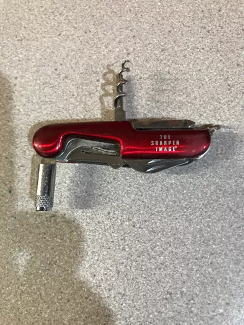 Sharper Image 12 in 1 Multi tool/ Pocket Knife - Metallic red color