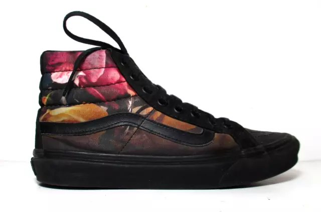 Vans SK8 Hi Slim Sneaker Hi Top Ombre Floral Black 7.5 Women US