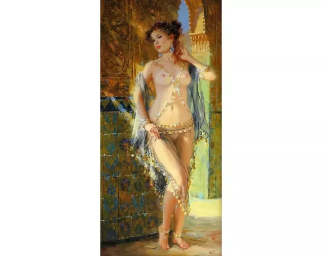 Konstantin Razumov,Girl Modern Abstract hand-painted Oil Painting Wall 24x36&270