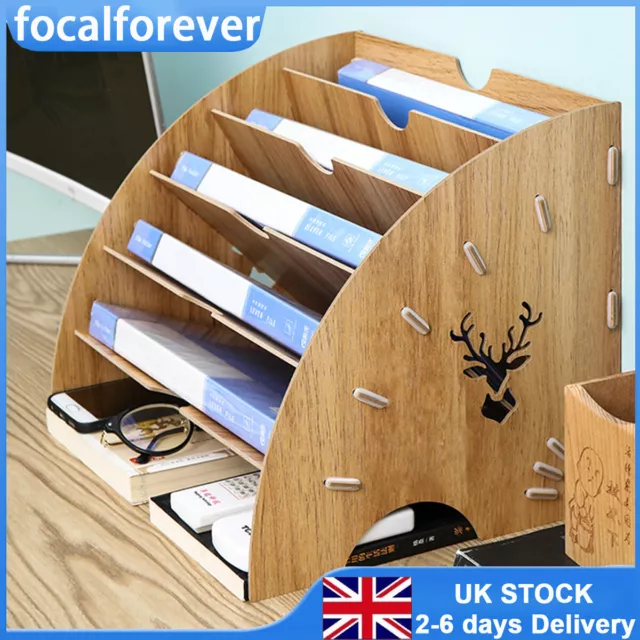 File Folder Paper Storage Holder Rack Table Magazine Office File Organiser Rack