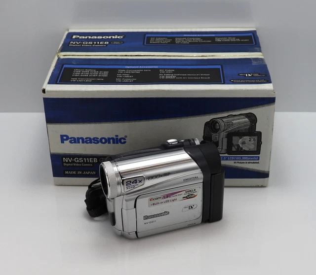 PANASONIC NVGS11 CAMCORDER Boxed Mini Dv Digital Tape Video Camera