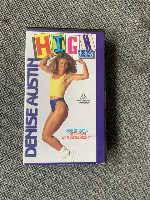 DENISE AUSTIN High Energy Aerobics- VHS Retro PicClick AU